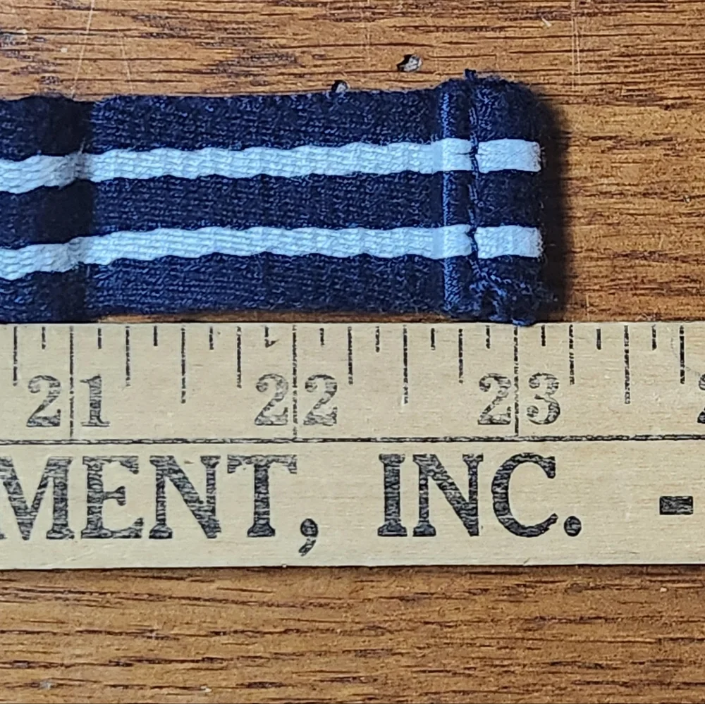 Polo Ralph Lauren Boys Adjustable Navy White Web Belt 23” 1” Wide
